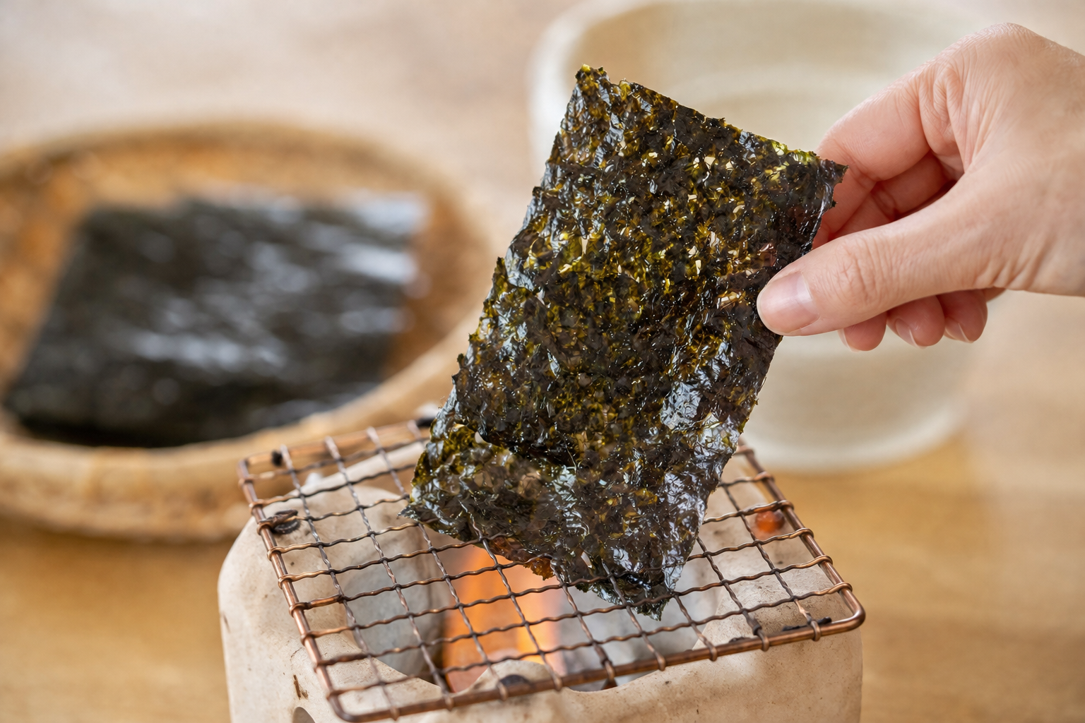 焼きたての海苔
