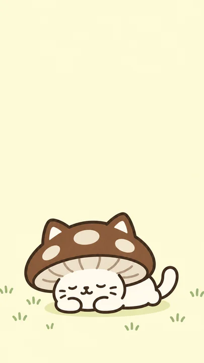 ひなたでおひるねのスマホ壁紙
