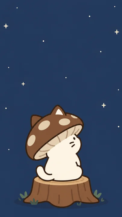 よぞらをみあげてのスマホ壁紙