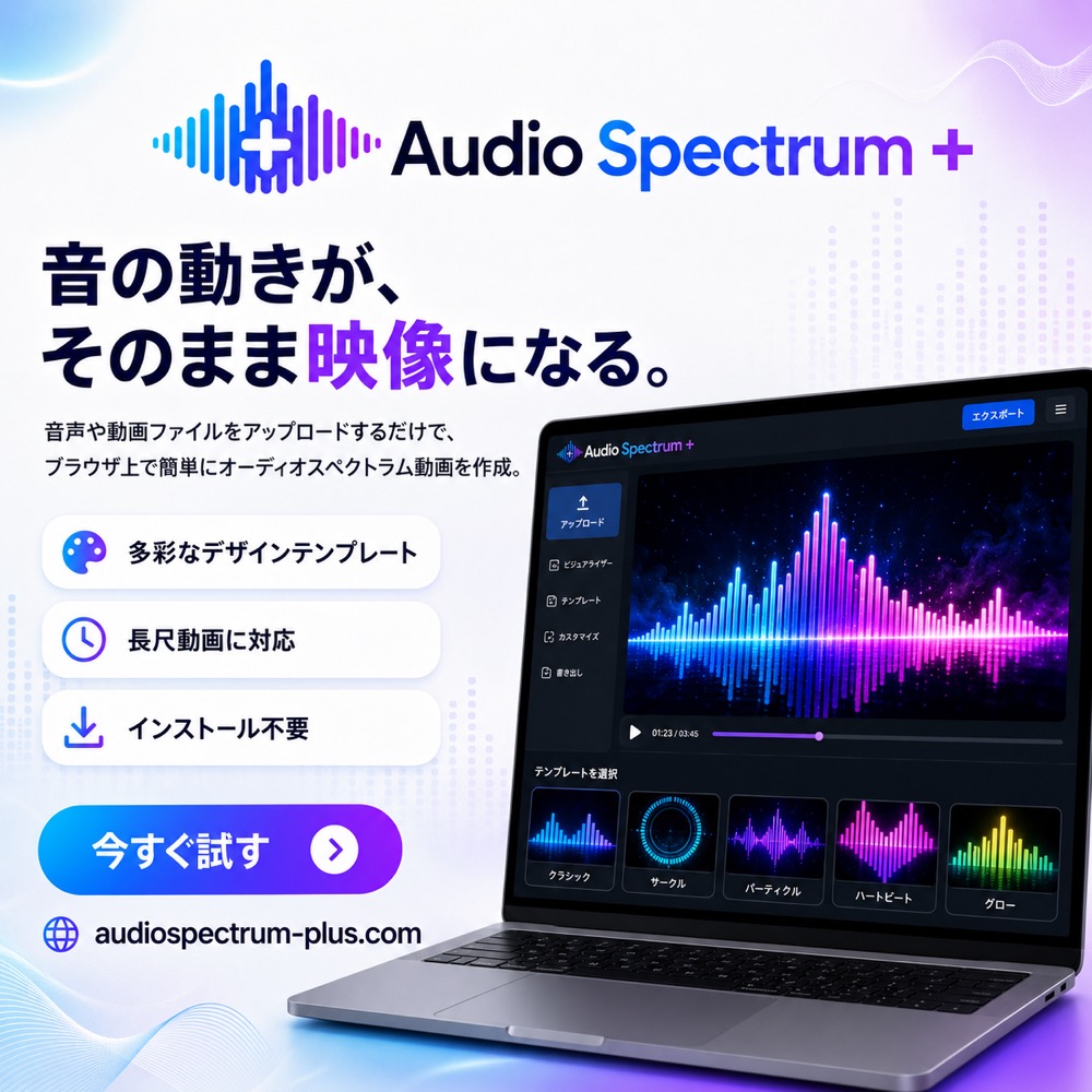 オーディオスペクトラム+ のプレビュー